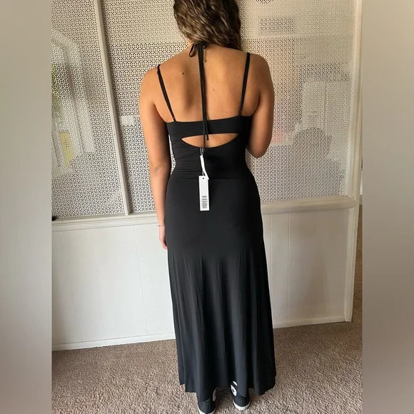 New Jonathan Simkhai Naomi Black Midi Dress - Picture 6 of 13